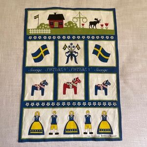 NEW Tea Kitchen Towel Scandinavian Design Linen/Cotton 18”x24”NWOT